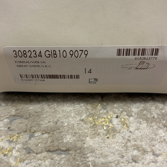 NWT Gucci Men's Signature Stripe Slide Sandals Sz 14 - Picture 10 of 10